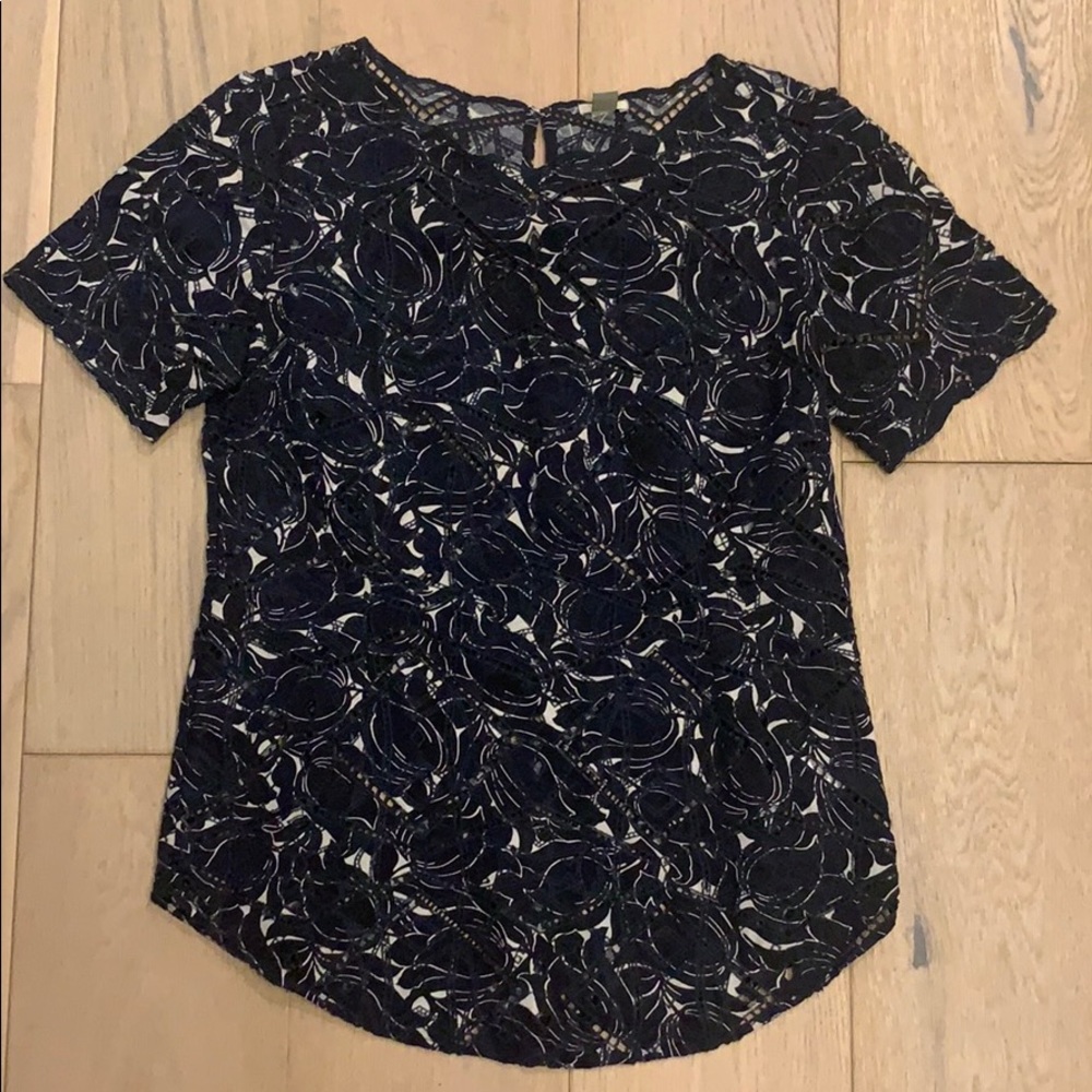 J. Crew Lattice Blouse